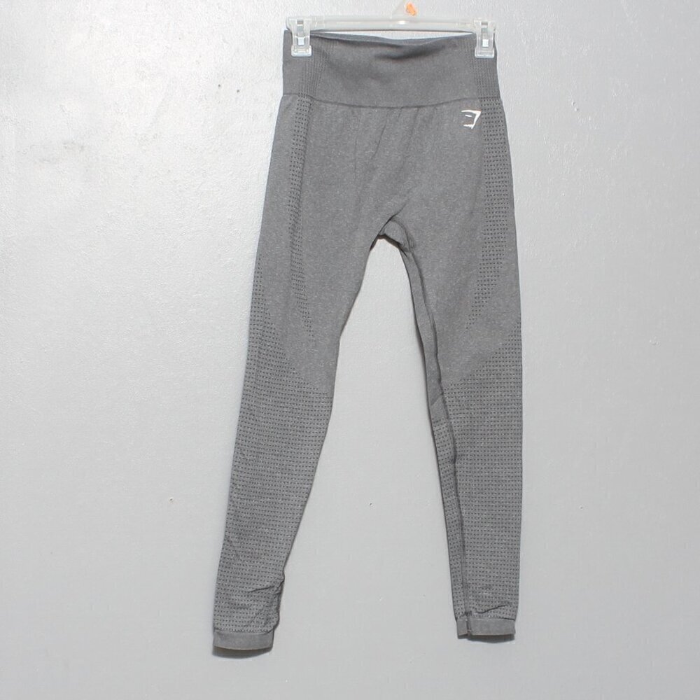 Gymshark Women's Vita Seamless 2.0 Leggings Grey full length compression